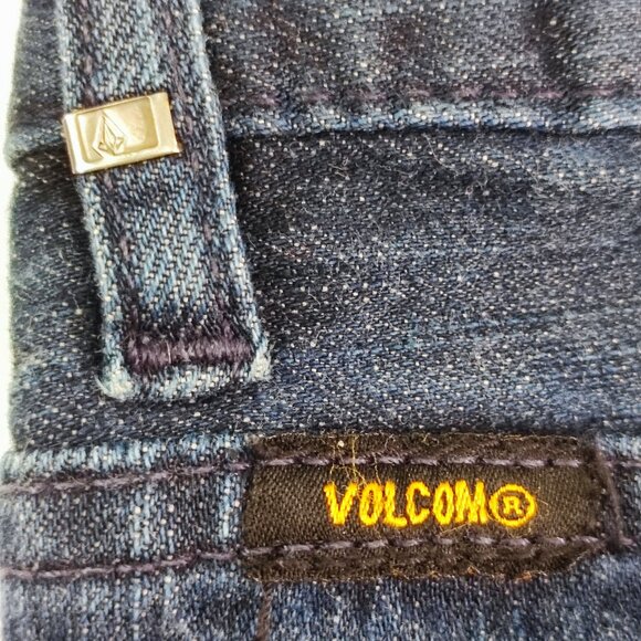 Volcom Kinkade jeans men's size 32 rinsed indigo classic straight fit stretch - Picture 12 of 16